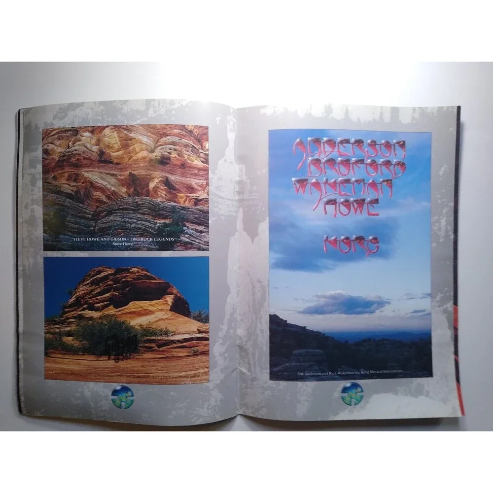 Anderson Bruford Wakeman Howe Tour Program 1989 Concert Yes Band Prog Rock